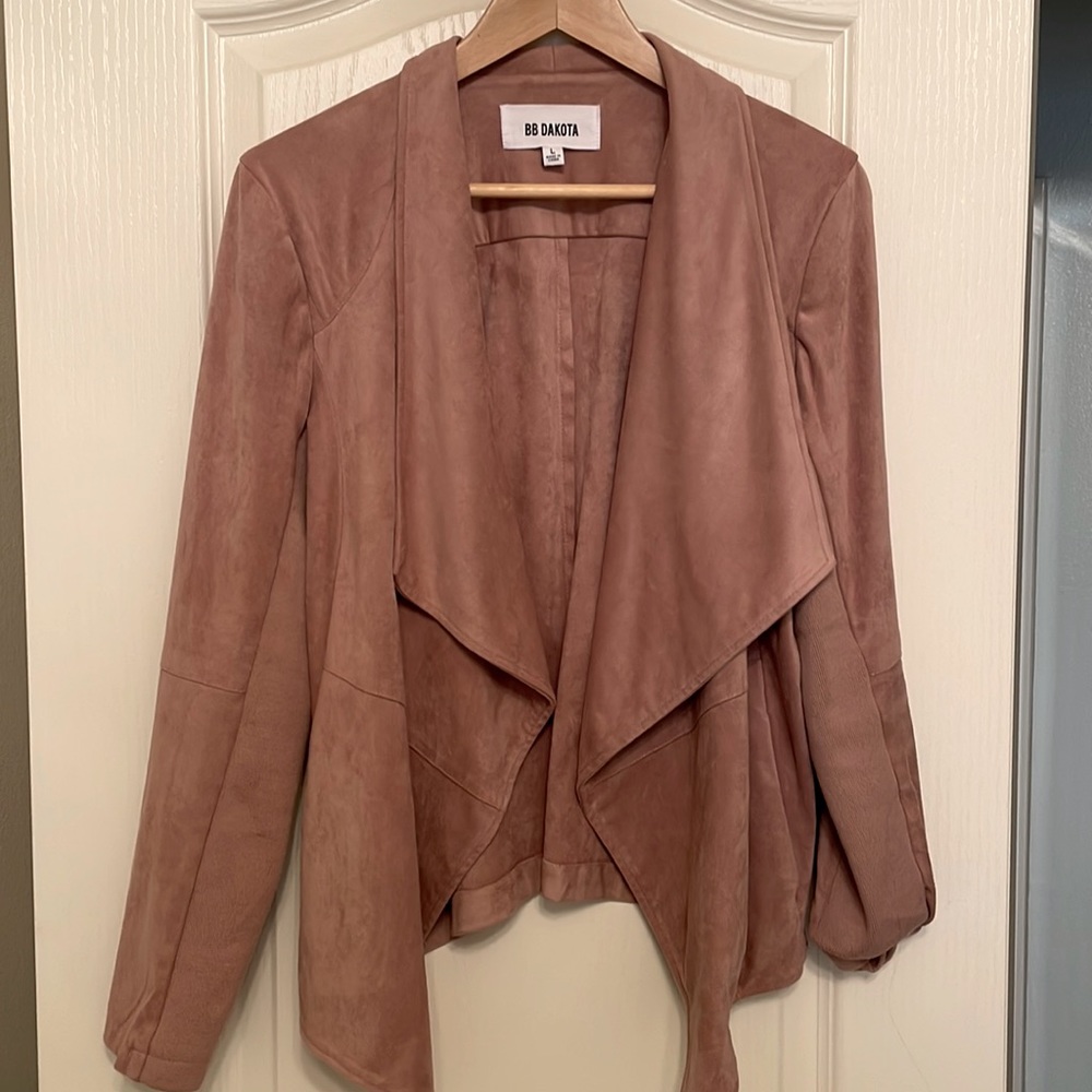 BB Daxota faux suede pink jacket